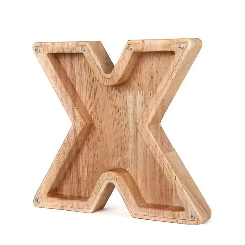 Custom Wooden Name Piggy Bank