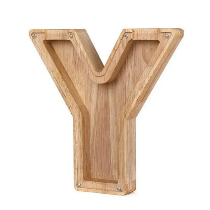 Custom Wooden Name Piggy Bank