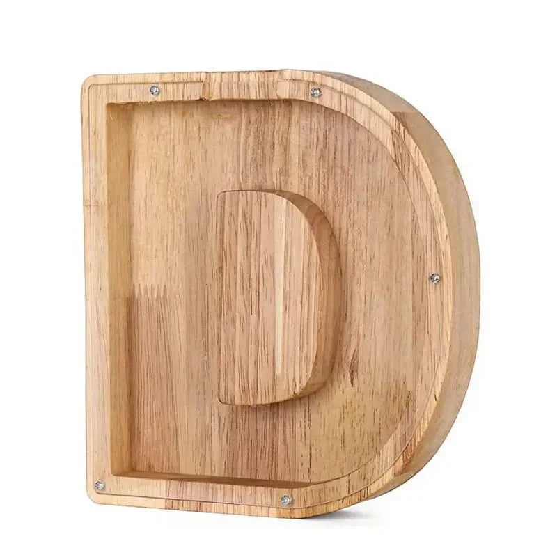 Custom Wooden Name Piggy Bank
