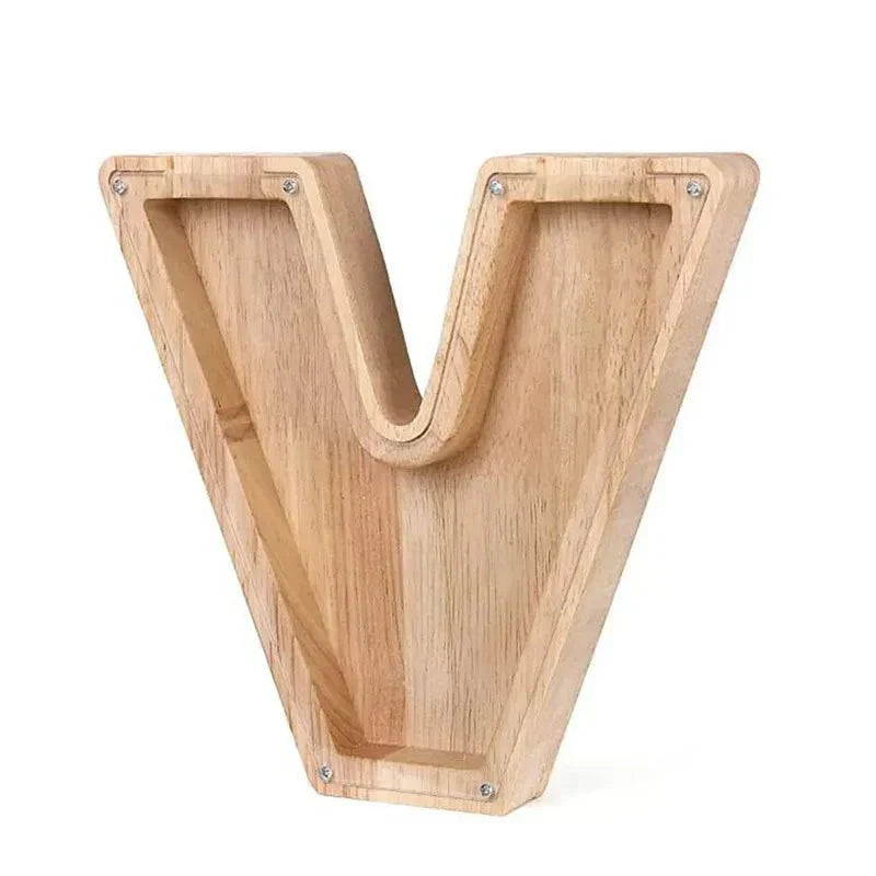 Custom Wooden Name Piggy Bank