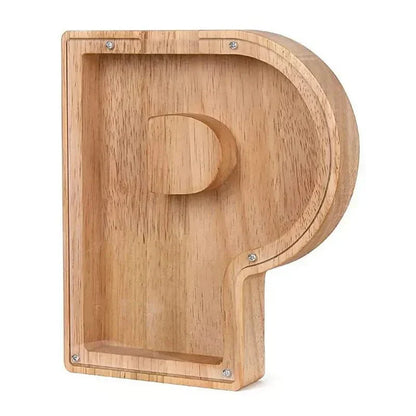 Custom Wooden Name Piggy Bank