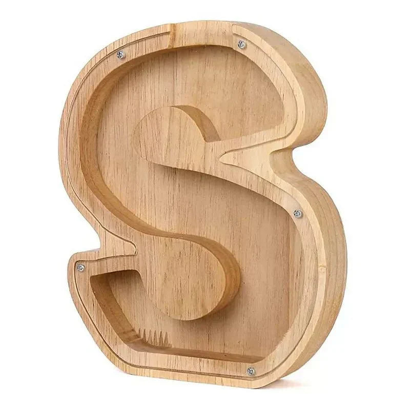 Custom Wooden Name Piggy Bank
