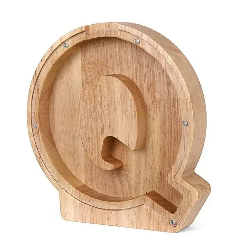 Custom Wooden Name Piggy Bank