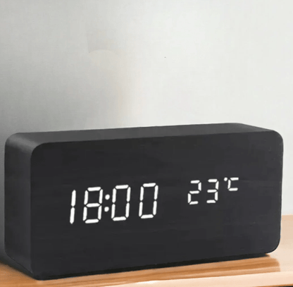Smart Wooden Digital LED Alarm Clock