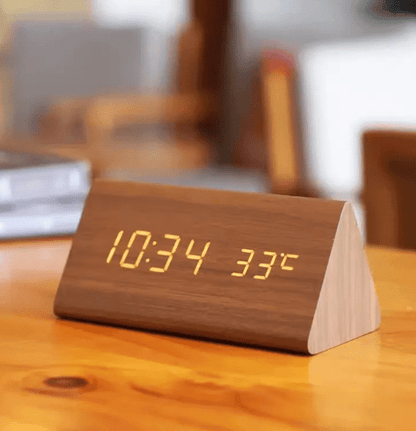 Smart Wooden Digital LED Alarm Clock