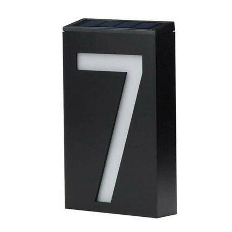 Energy Efficient Outdoor House Number Plate