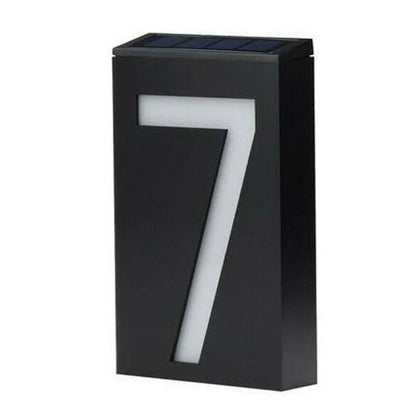 Energy Efficient Outdoor House Number Plate