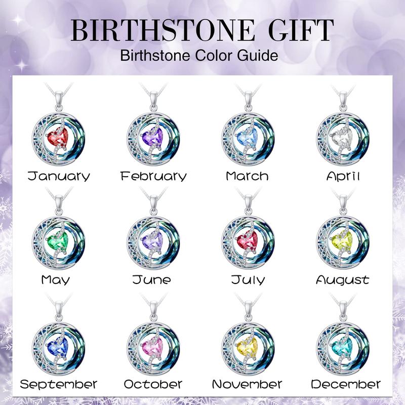 Premium Crystal Zodiac Moon Pendant