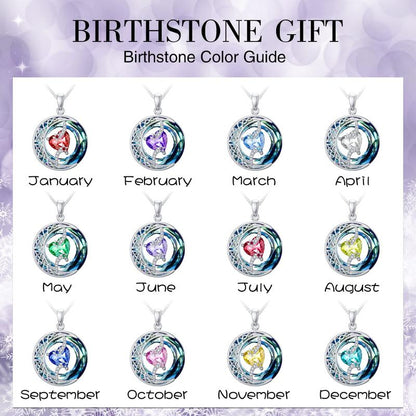 Premium Crystal Zodiac Moon Pendant