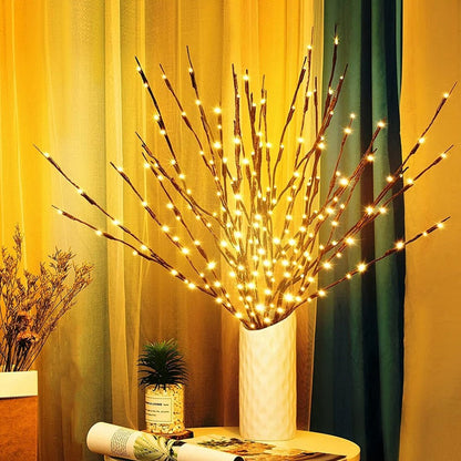 Warm Ambient Wooden Table Light