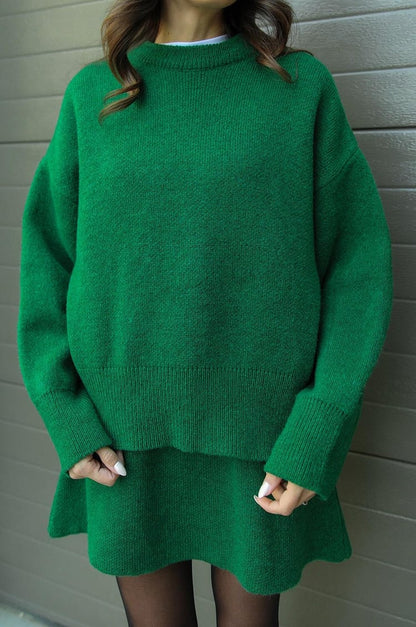 Cozy Chic Women's Sweater Skirt Outfit