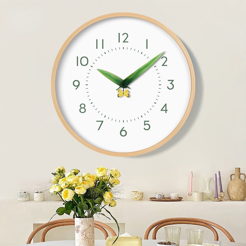 Natural Wood Bird Wall Clock