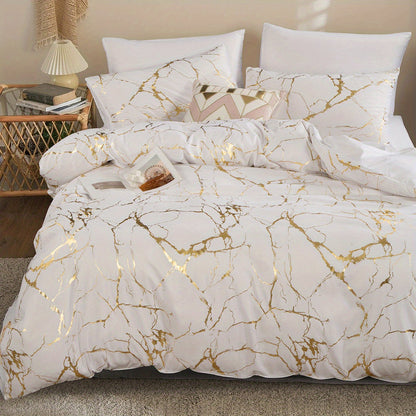 Luxurious Stone Print Comforter Cover