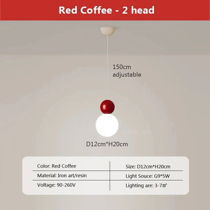 Round Glass Pendant Lamp for Soft Lighting
