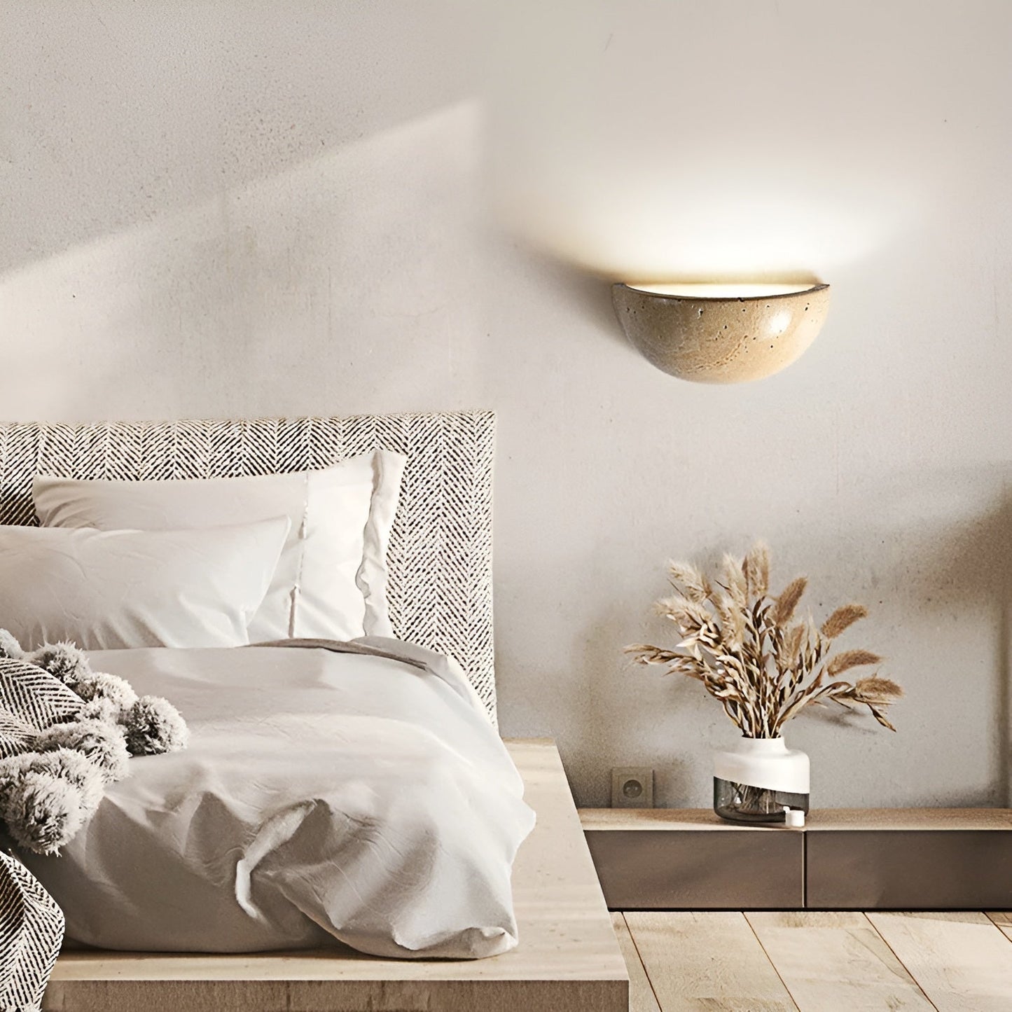Contemporary Semi Circle LED Wall Lamp