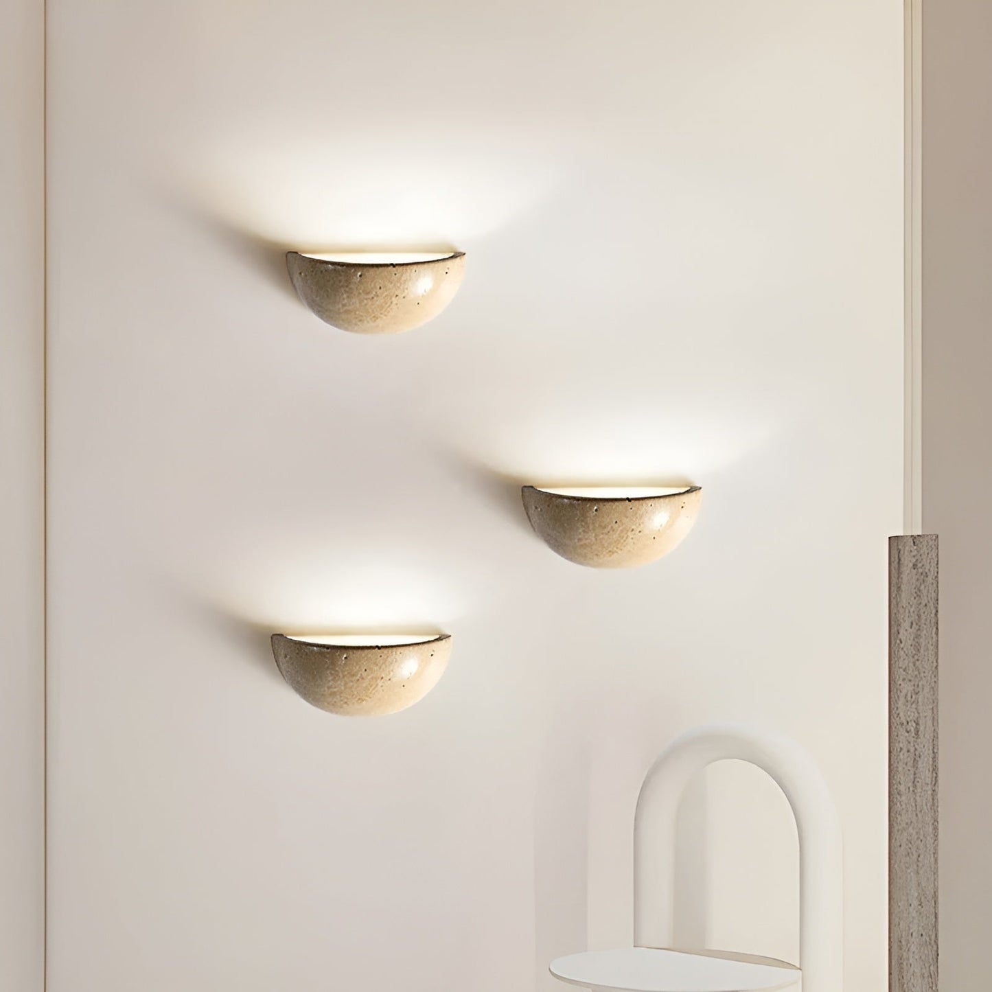 Contemporary Semi Circle LED Wall Lamp