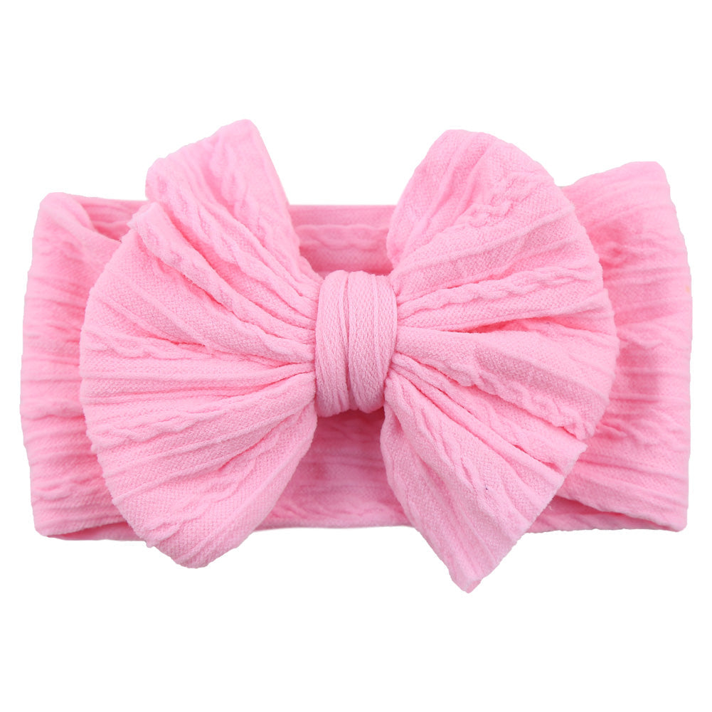 Girls Cute Nylon Bow Hair Band