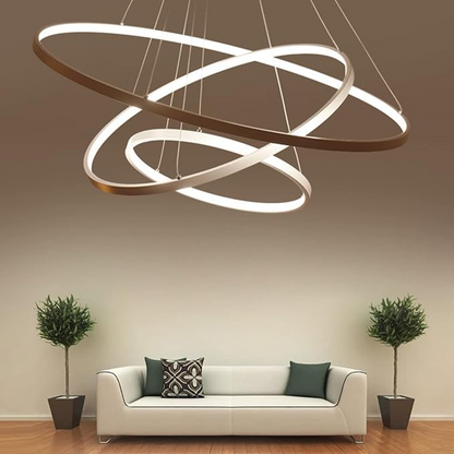 Round Sparkling Chandelier Lamp