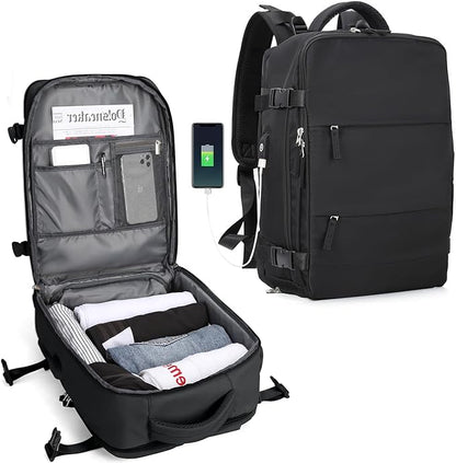 Durable Hiking Backpack with Built-in USB Port - Luxicro